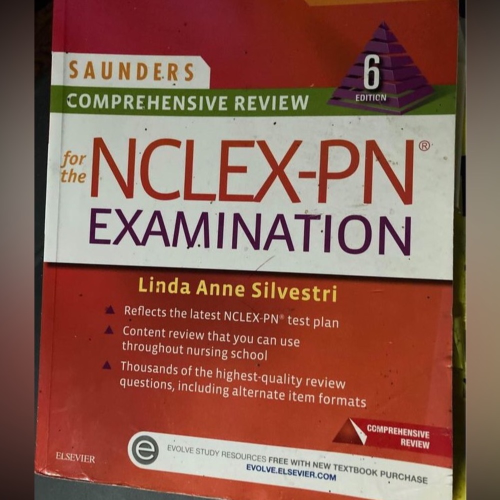Nclex PN book, nclex study book, nclex Saunders comprehensive review PN , LPN